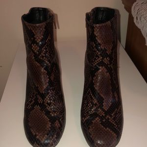 Snake Skin booties